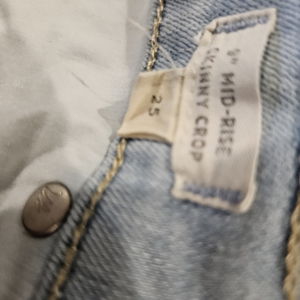 Madewell Petite 9" Mid-Rise Skinny Jeans Size 25 - Picture 6 of 9